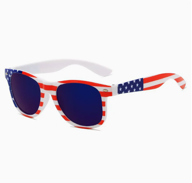 USA Flag Sunglasses for Parties - UV Protection Eyewear