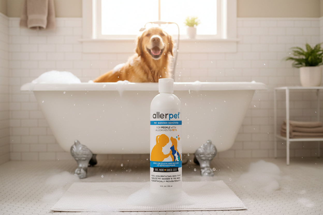 Wander & Wake™ Pet Dander & Coat Care Solution | Leave-On Grooming Formula for Dogs, Cats & Small Pets - Wander & Wake