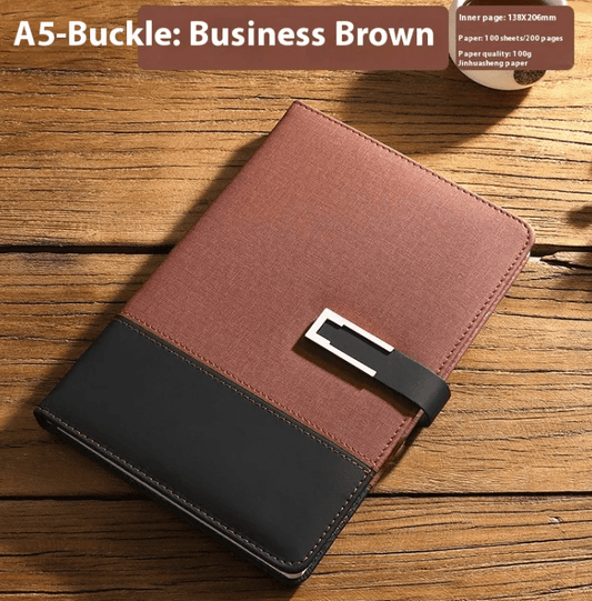 Wander & Wake™ Premium PU Leather Business Notebook | Hardcover Journal Gift Set - Wander & Wake