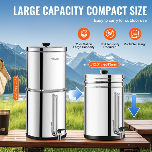 Wander & Wake™ Waypoint™ Gravity Water Filtration System - Wander & Wake