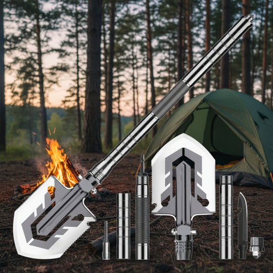 Wander & Wake™ Multi-Function Survival Shovel | Folding Camping & Emergency Tool - Wander & Wake