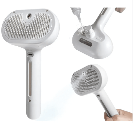 Wander & Wake™ Self-Misting Pet Grooming Brush | Deshedding Brush for Dogs & Cats - Wander & Wake