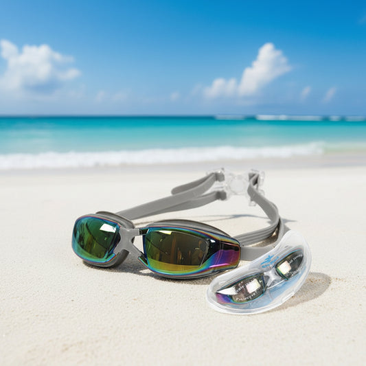 Wander & Wake™ Adult Swim Goggles & Swim Cap Set | Anti-Fog Waterproof Goggles - Wander & Wake