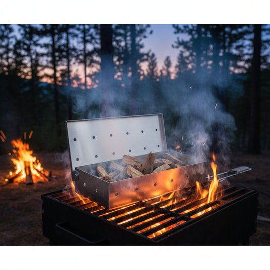 Stainless Steel Smoked Box for Barbecue and Grilling - Wander & Wake