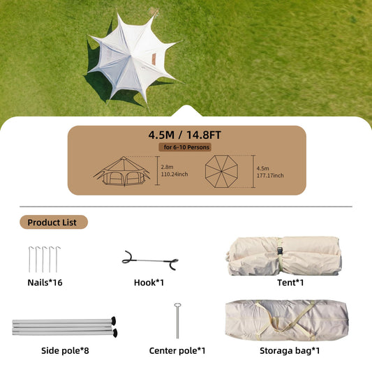 600D Oxford Bell Tent - product image 2
