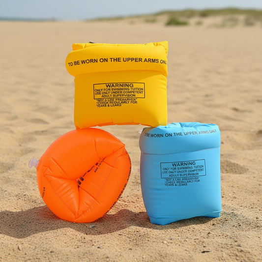 Wander & Wake™ Adult Inflatable Swim Arm Bands | Dual-Chamber Float Sleeves - Wander & Wake