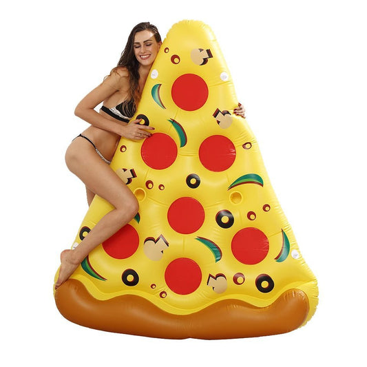Wander & Wake™ Giant Pizza Slice Pool Float | Inflatable Lake & Pool Lounger - Wander & Wake