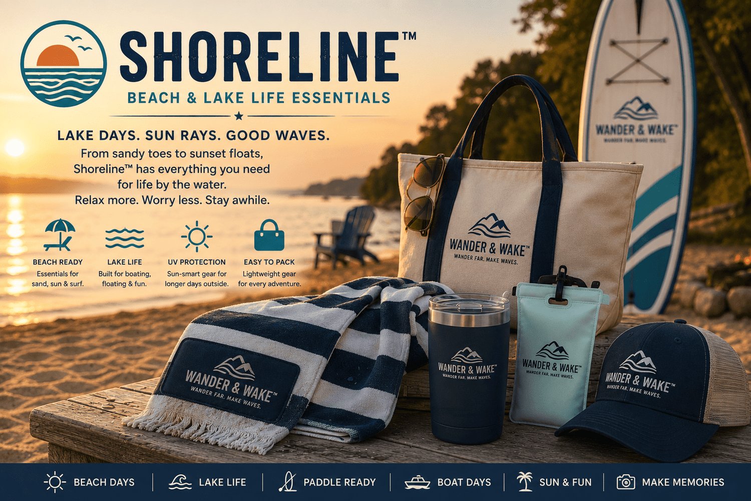 🏖 Shoreline™ - Wander & Wake