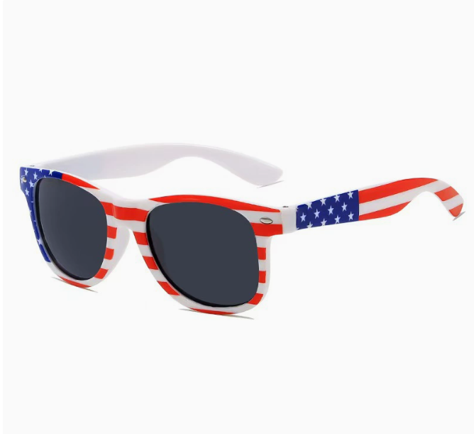 USA Flag Sunglasses for Parties - UV Protection Eyewear