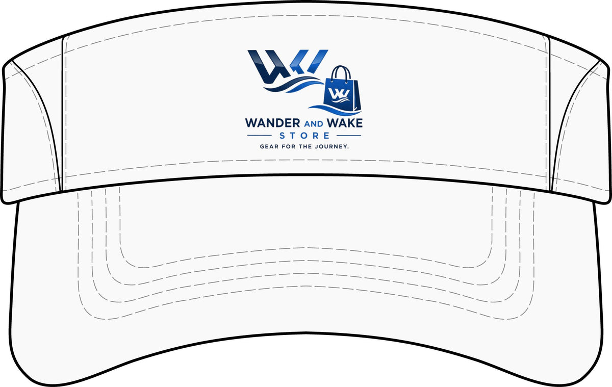 Wander and Wake Dry Zone Colorblock Visor — Lightweight UV Sun Visor