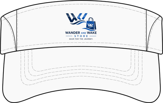 Wander and Wake Dry Zone Colorblock Visor — Lightweight UV Sun Visor