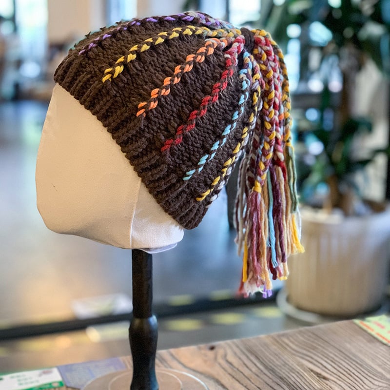 Autumn Winter Dreadlocks Wig Hat for Women