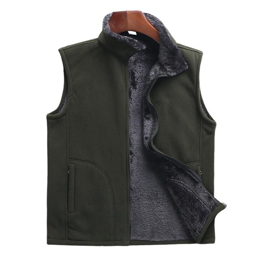 Men's Fleece Vest Jacket for Outdoor Sports Activities