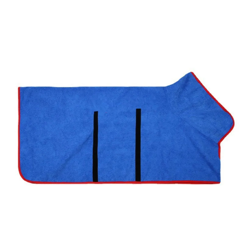 Wander & Wake™ Ultra-Absorbent Microfiber Dog Towel Robe | Quick-Dry Pet Bathrobe for Bath Time, Swimming & Rainy Day Adventures
