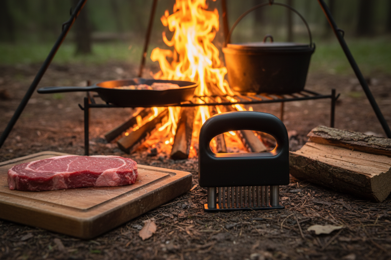 Wander & Wake™ 48-Blade Meat Tenderizer | Stainless Steel Marinade & Steak Prep Tool
