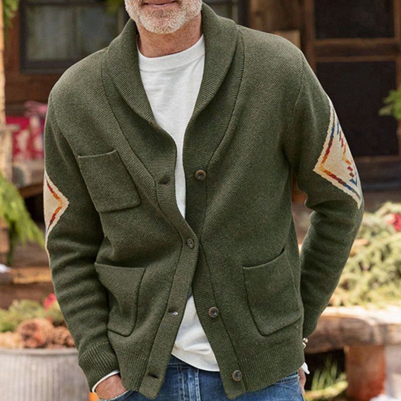 Thickened Long-Sleeved Cardigan Sweater Coat