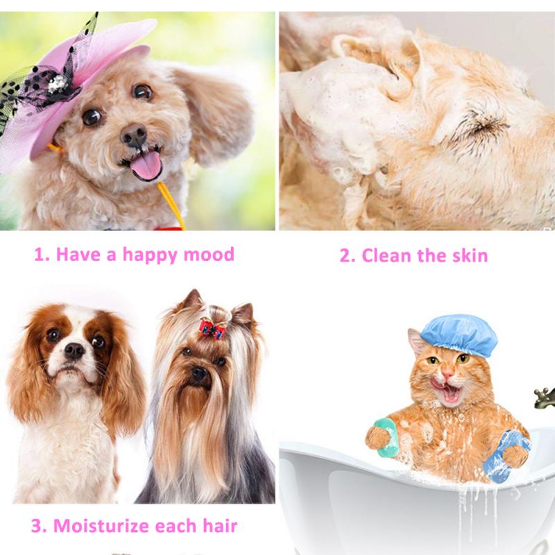 Pet Bath Brush for Cats and Dogs with Shampoo Storage