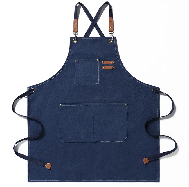 Wander & Wake™ ProCanvas Barista Apron | Heavy-Duty Canvas Coffee, Grill & Camp Cooking Apron with Utility Pocket