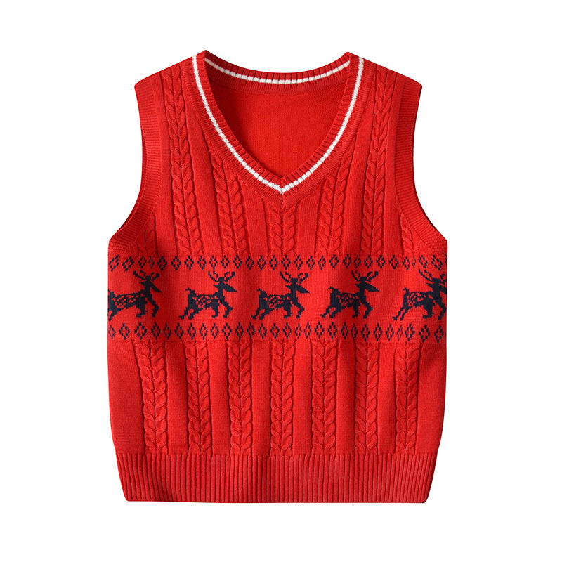 2020 Autumn Winter Korean Kids Knitted Vest for Babies