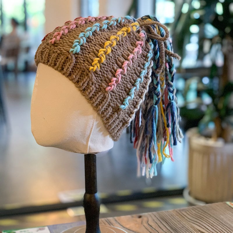 Autumn Winter Dreadlocks Wig Hat for Women