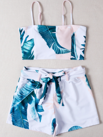 WOLFF Floral Print Beachwear Set (Includes Swim Trunks)