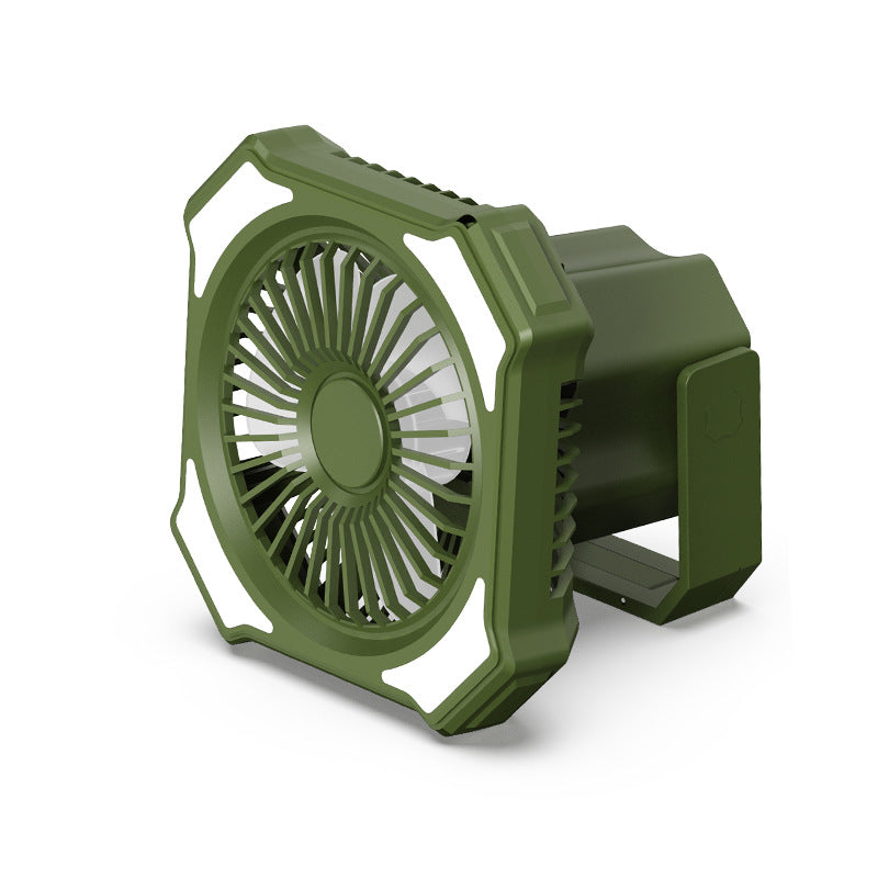 Wander & Wake™ Rechargeable Camping Fan with LED Lantern | Portable Tent Fan for Camping & RV