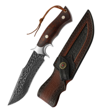 Damascus Steel Hand Forged Knife - Pirat by ATENAS Blades