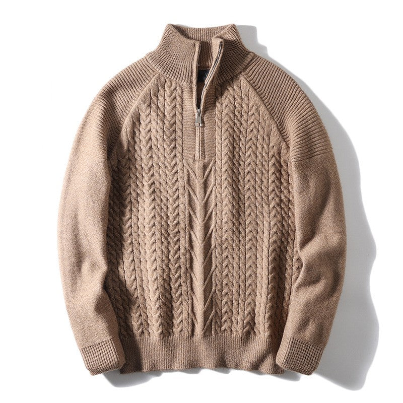 Men's Autumn Turtleneck Twist Sweater