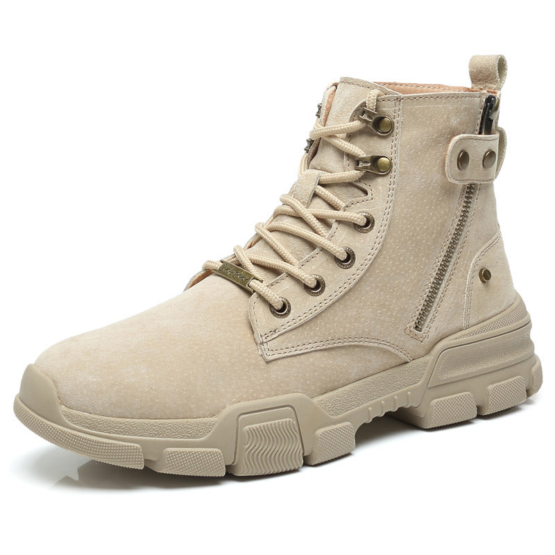 Autumn Leather Martin Boots