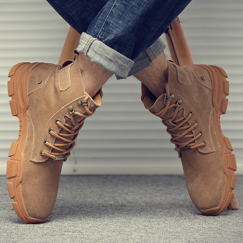 Autumn Leather Martin Boots