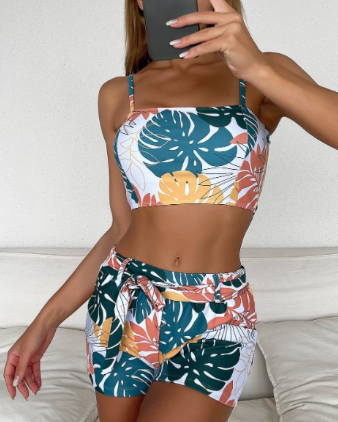 WOLFF Floral Print Beachwear Set (Includes Swim Trunks)