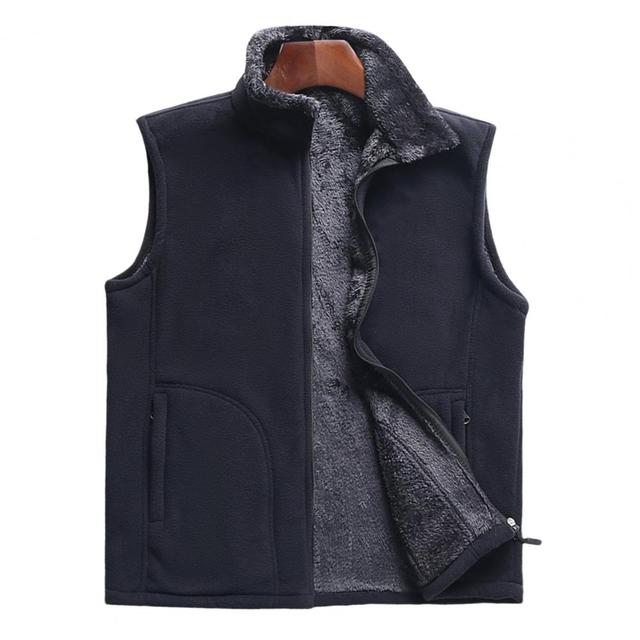Men's Fleece Vest Jacket for Outdoor Sports Activities
