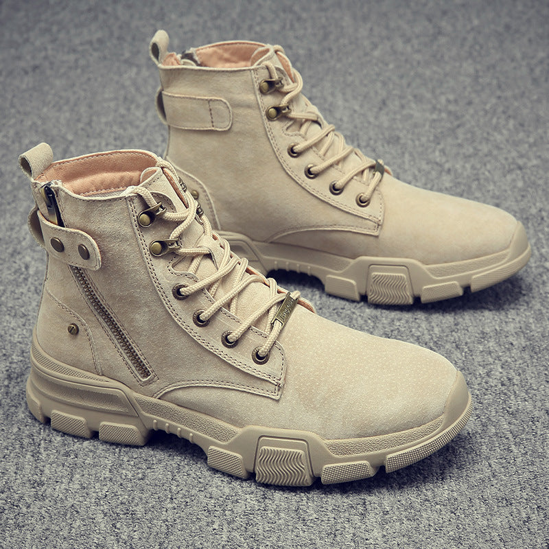 Autumn Leather Martin Boots