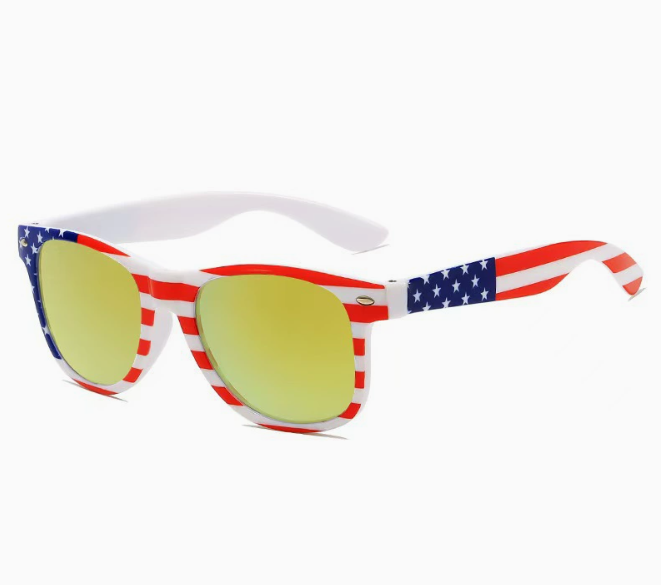 USA Flag Sunglasses for Parties - UV Protection Eyewear