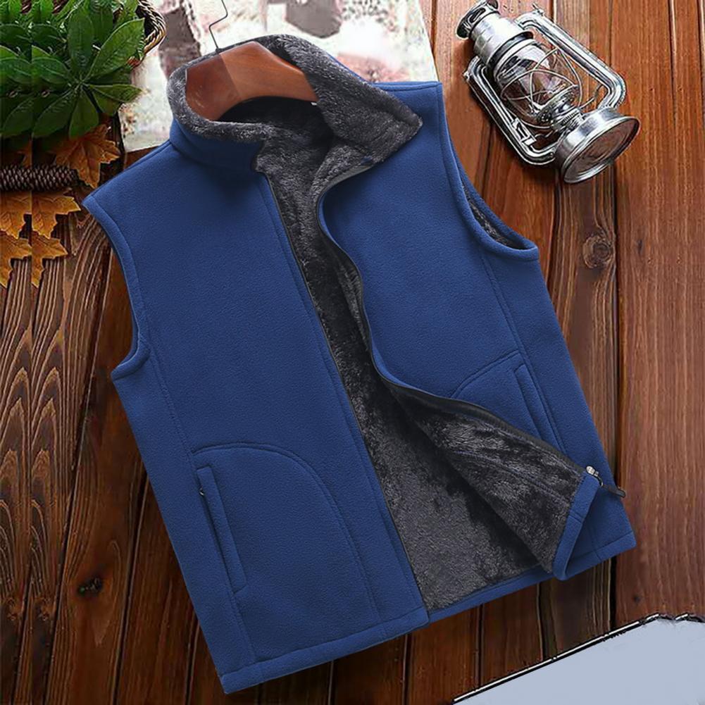 Men's Fleece Vest Jacket for Outdoor Sports Activities