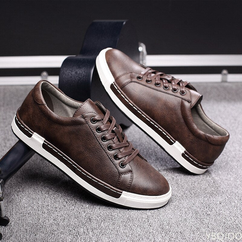 Men's Casual Suede Sneakers for Autumn