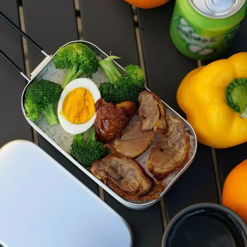Japanese Style 3pcs Bento Box Set with Lid and Handle