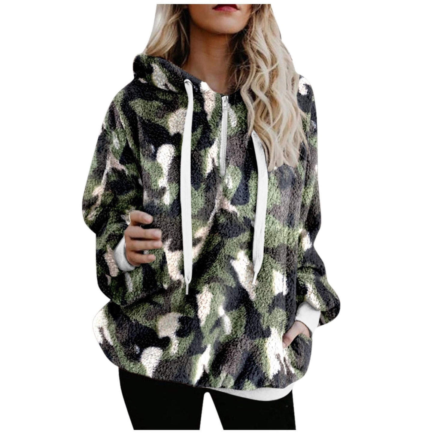Hooded Loose Long Sleeve Fashion Sweater Top