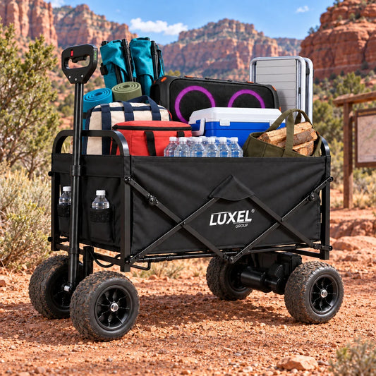 Luxel 500W Electric Utility Wagon | Powered All-Terrain Folding Cart