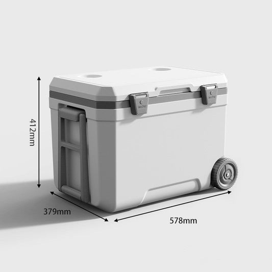 Wander & Wake™ 45L Heavy-Duty Cooler | Insulated Ice Chest for Camping, RV & Outdoor Adventures - Wander & Wake