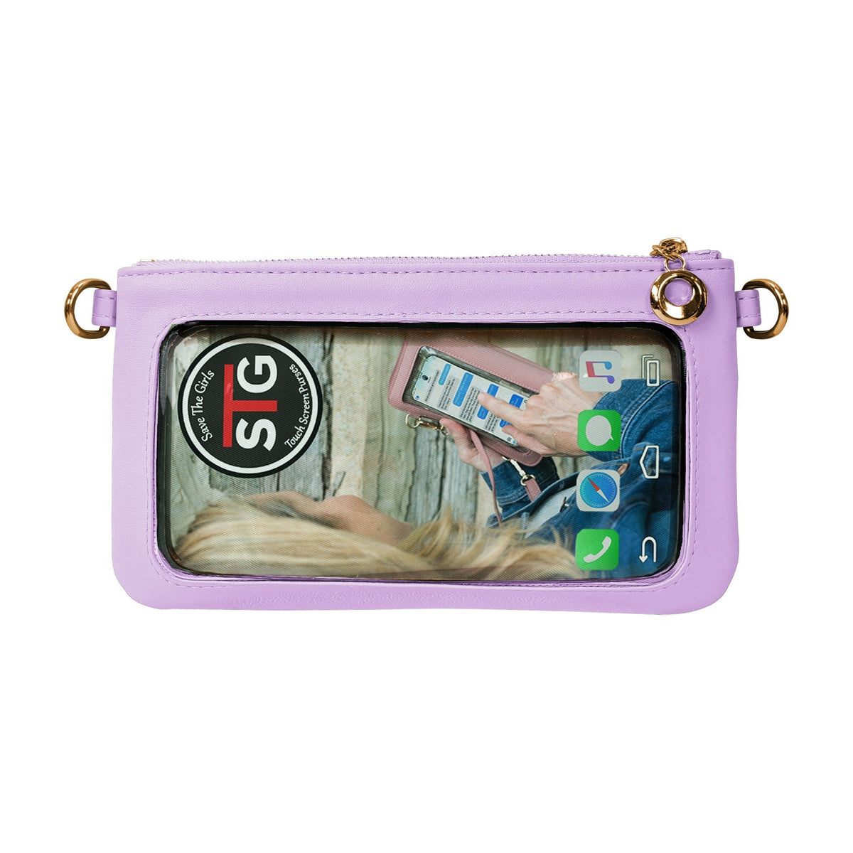 SaveTheGirls Bella RFID Crossbody Purse | Touchscreen Phone Bag - product image 11