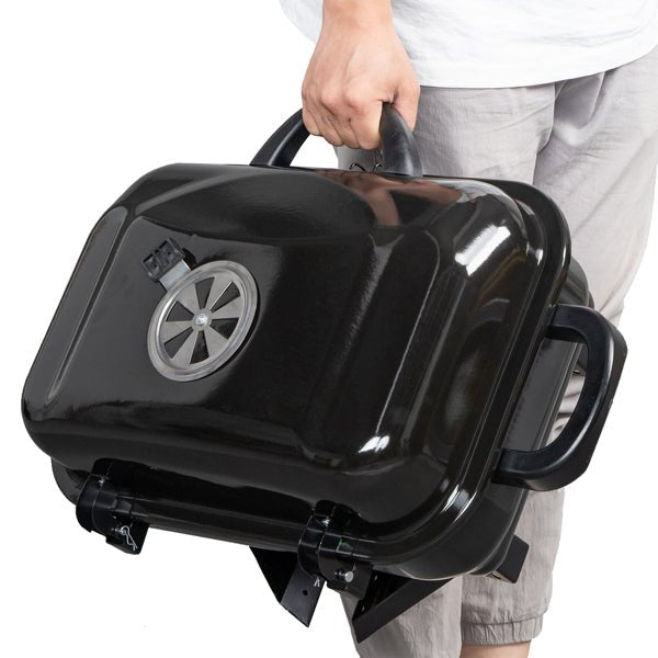 Wander & Wake TrailFire portable foldable charcoal grill for camping and lakeside cookouts