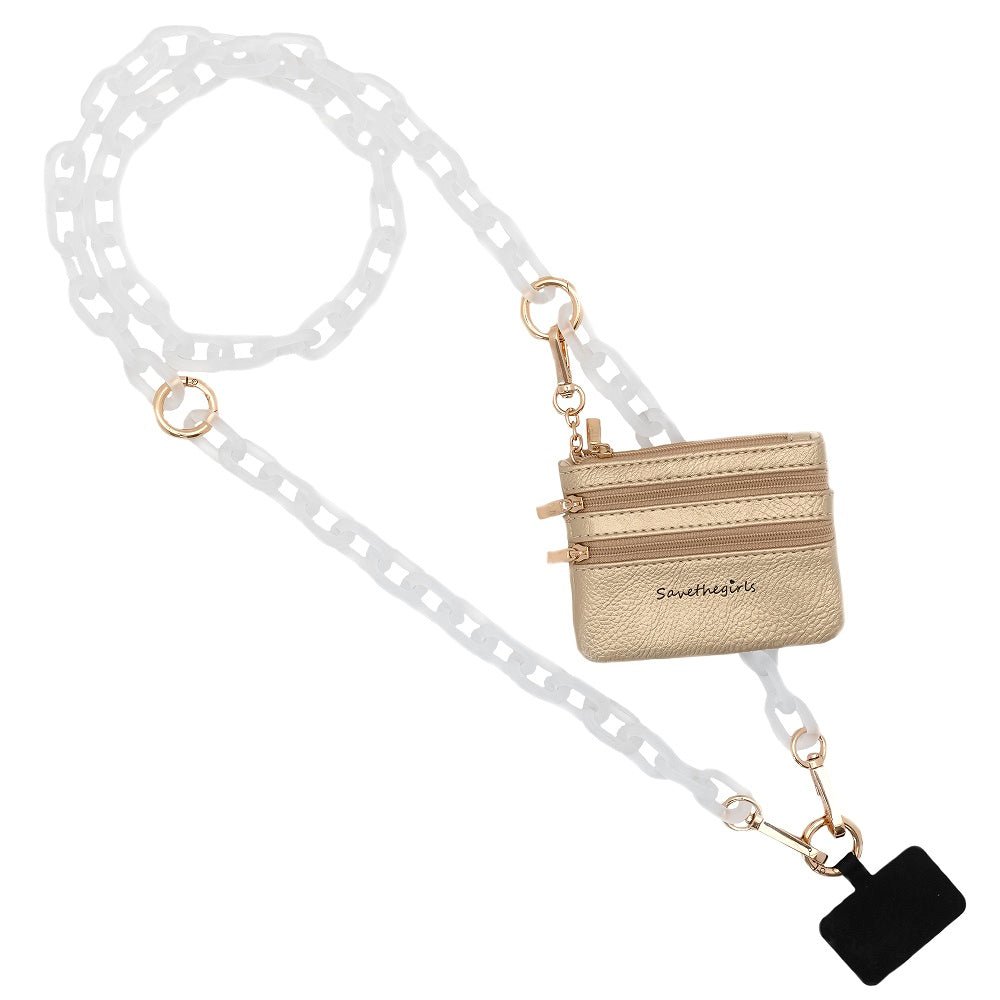 SaveTheGirls Clip & Go Phone Chain | Crossbody Lanyard with Pouch - product image 1