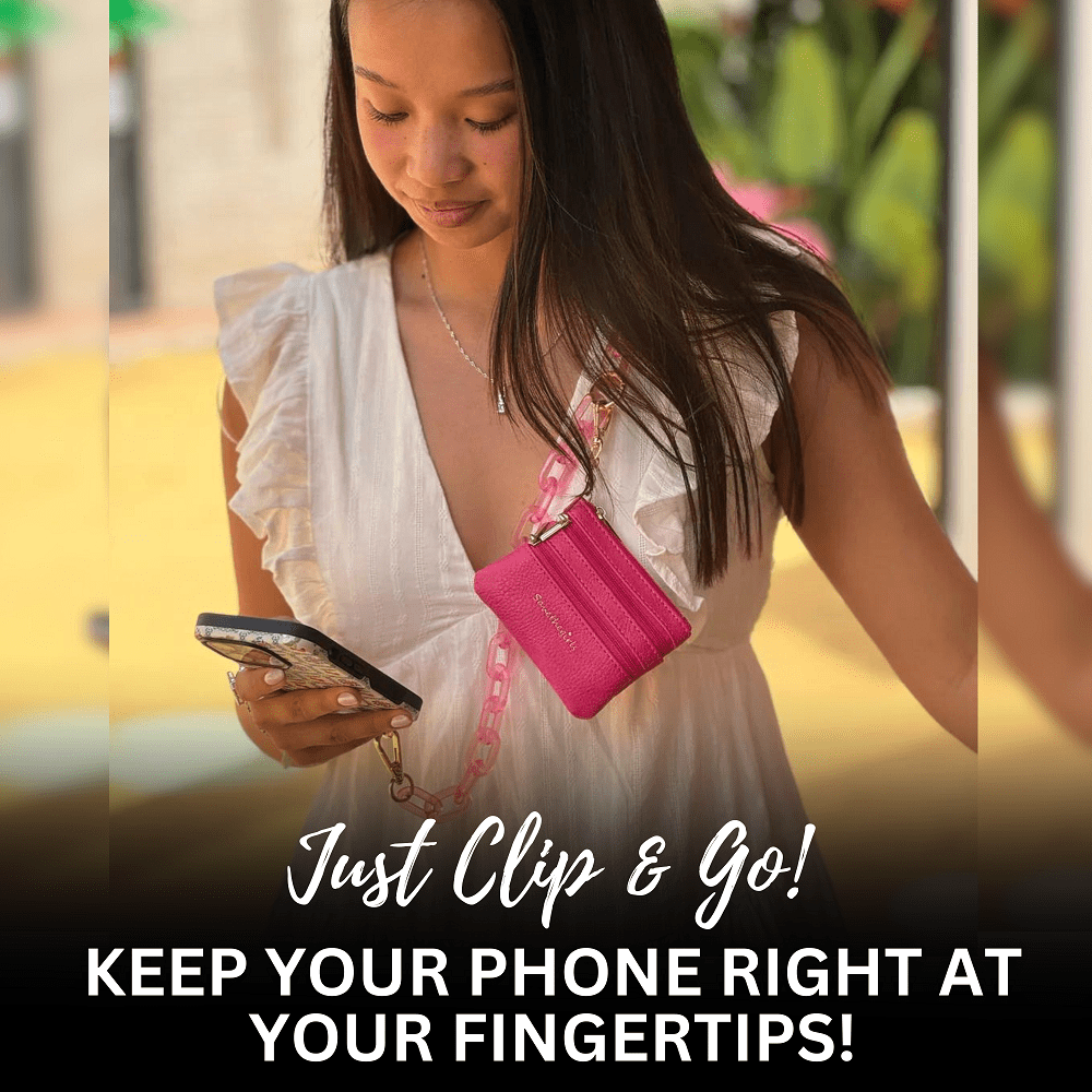 SaveTheGirls Clip & Go Phone Chain | Crossbody Lanyard with Pouch - product image 9
