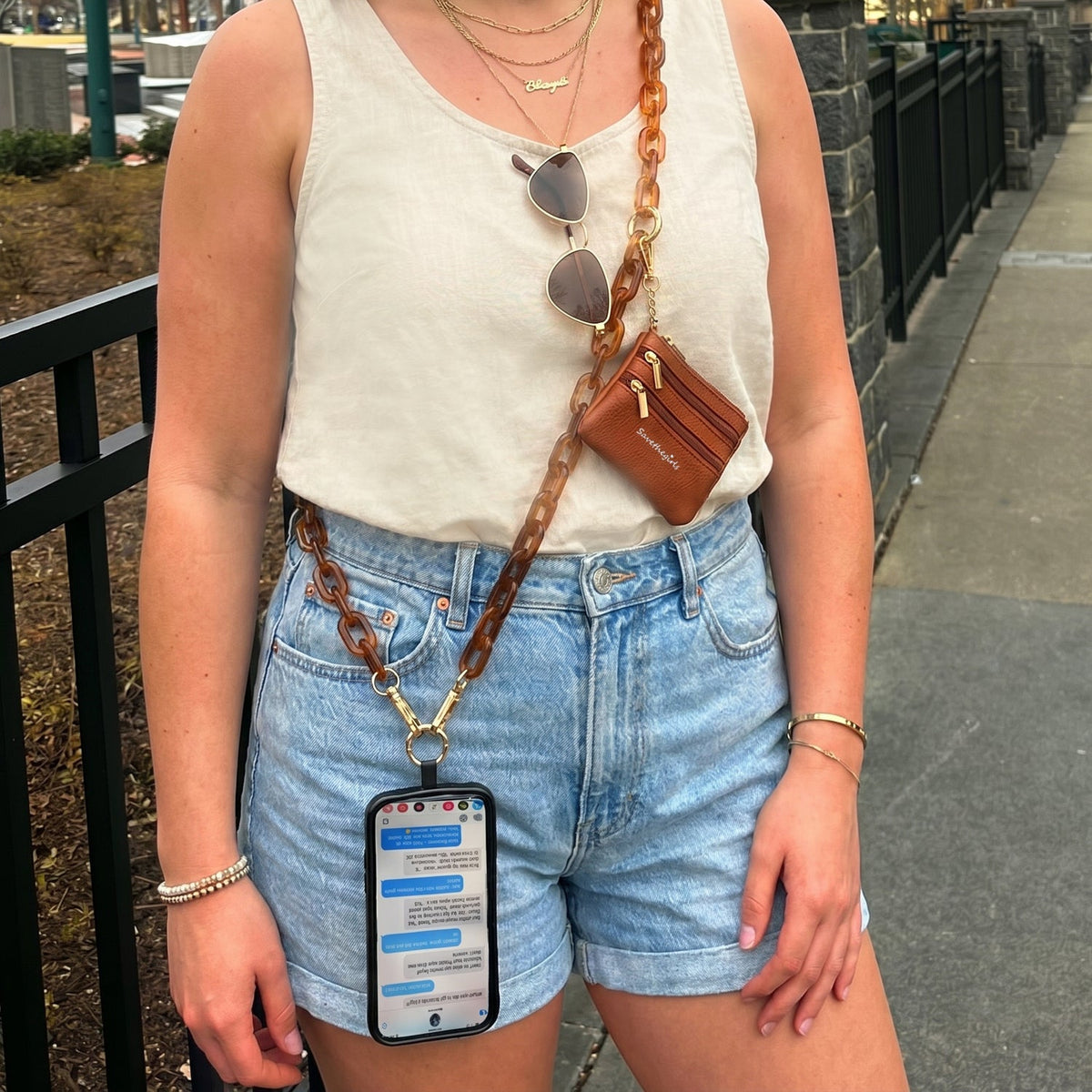 SaveTheGirls Clip & Go Phone Chain | Crossbody Lanyard with Pouch - product image 22