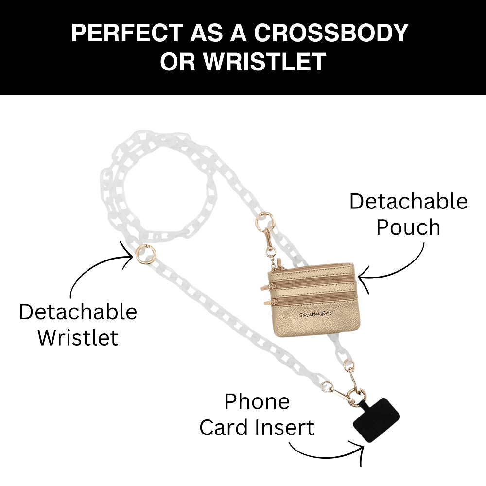 SaveTheGirls Clip & Go Phone Chain | Crossbody Lanyard with Pouch - product image 7