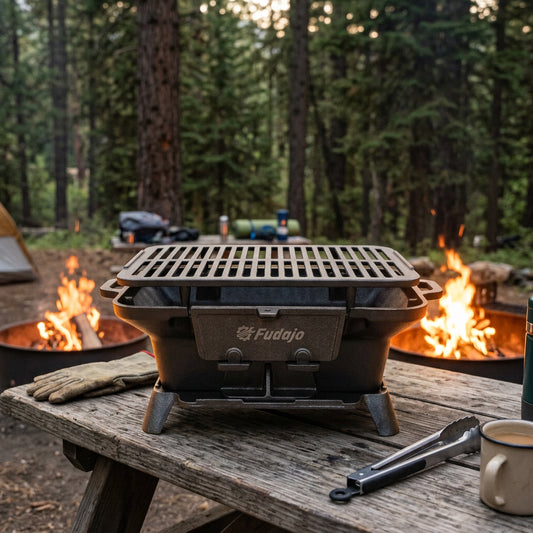 Oval Cast Iron Charcoal Grill - product image 1