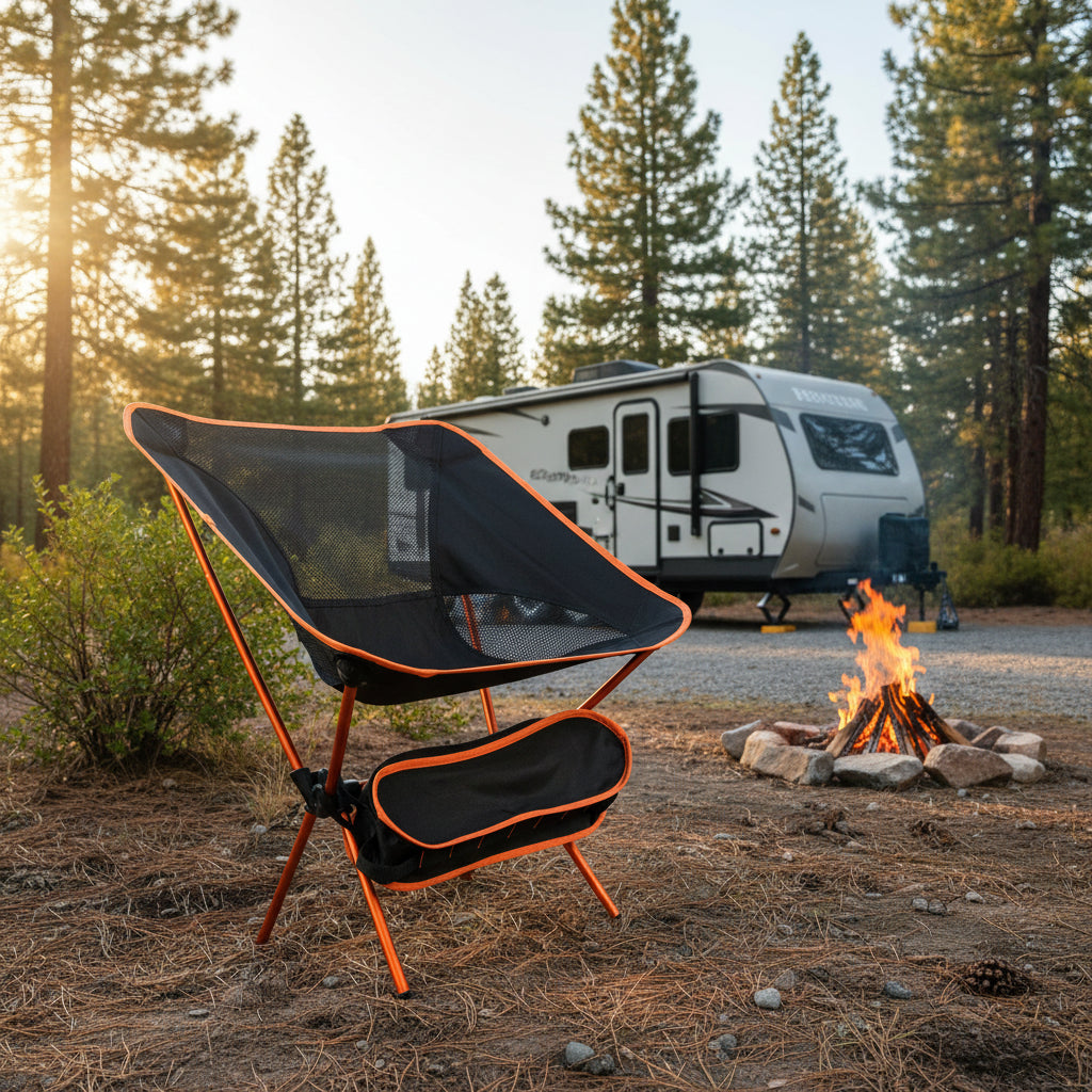 Wander & Wake™ Portable Folding Camping Chair | Lightweight Outdoor Travel Seat - Wander & Wake