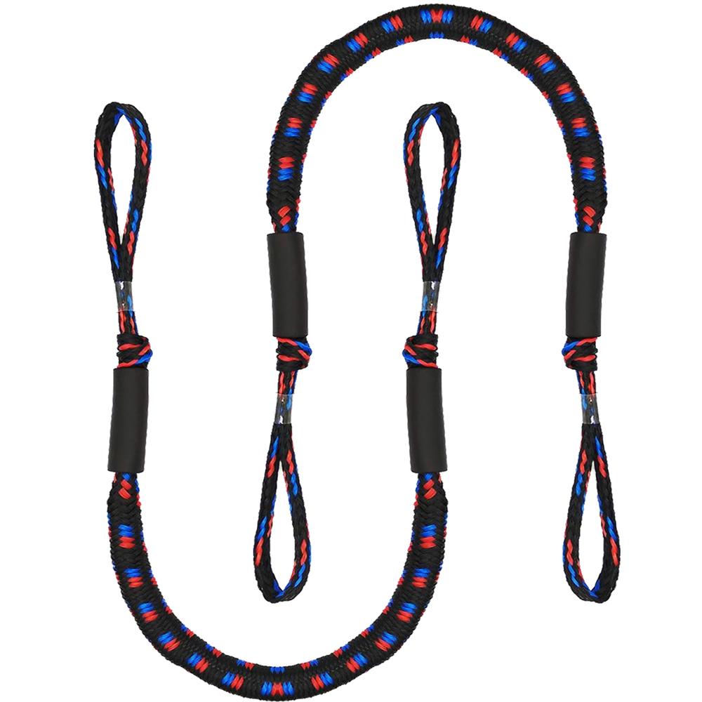 Wander & Wake WaveGuard 2-pack bungee dock lines with EVA floats for boats and pontoons