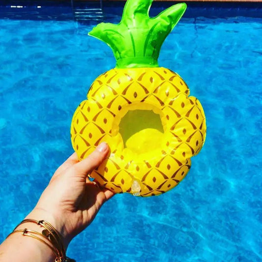 Wander & Wake™ Inflatable Floating Drink Holders | Animal & Fruit Pool Cup Floats - Wander & Wake